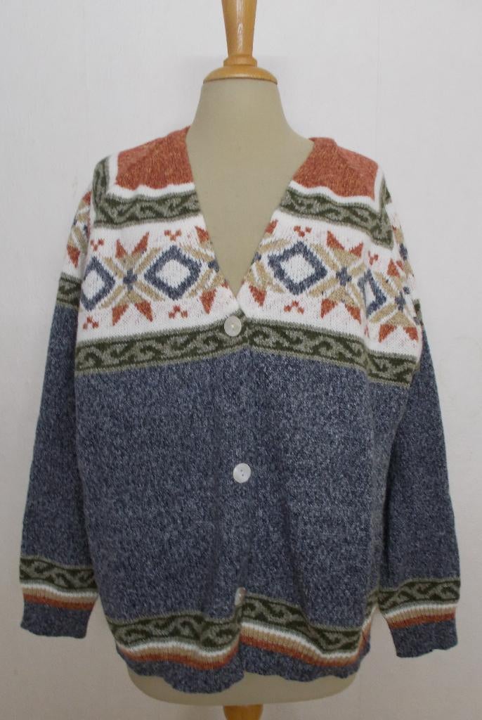 Mooi Noors/folklore look zacht/soepel en warm vest! XL, Ophalen of Verzenden, Zo goed als nieuw, Maat 46/48 (XL) of groter, Overige kleuren