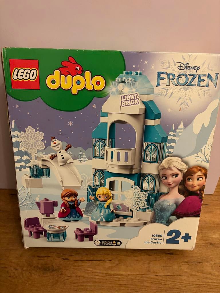 Lego Duplo Frozen Kasteel, Ophalen of Verzenden, Zo goed als nieuw, Complete set, Duplo