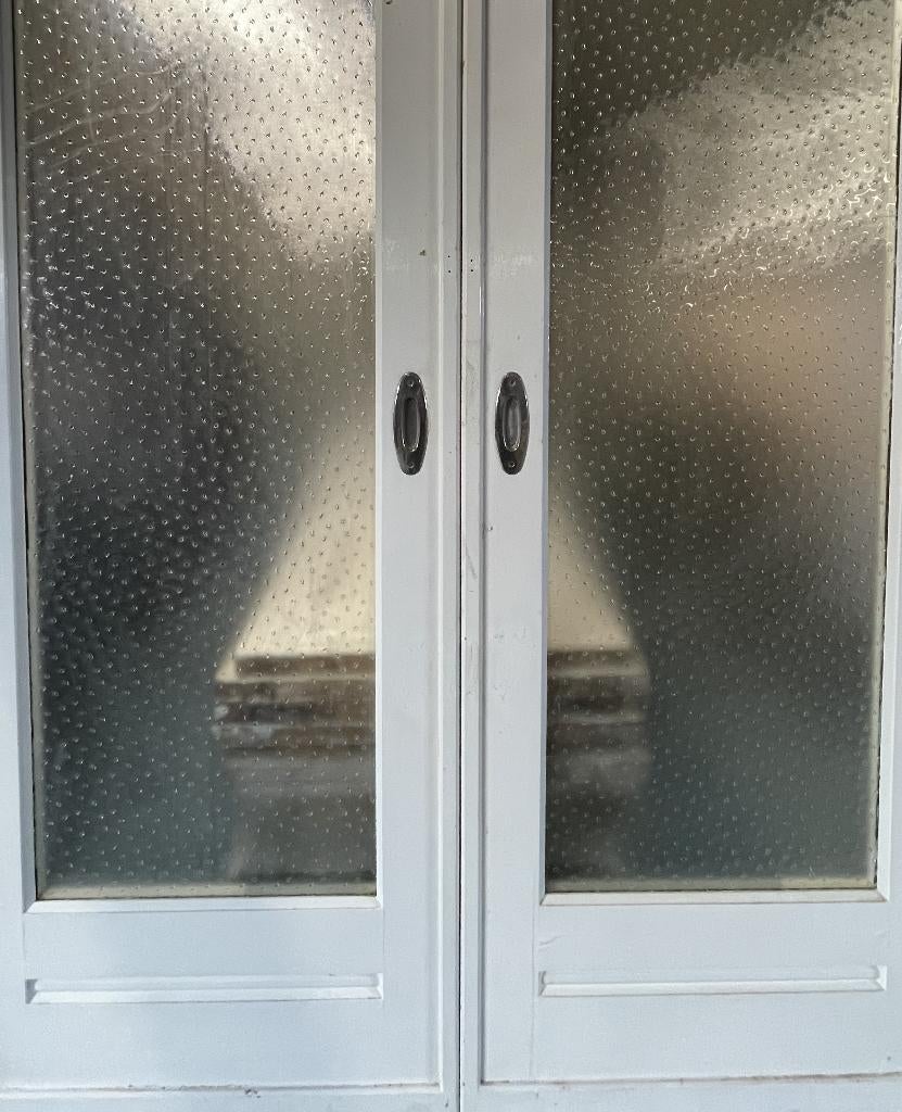 Set schuif / en-suite deuren met glas 214x157cm, Ophalen of Verzenden