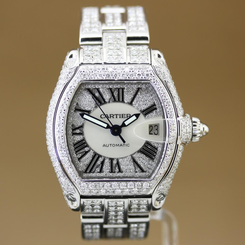 Cartier Roadster 2510 Staal Ice Out, Overige merken, Staal, Gebruikt, Staal
