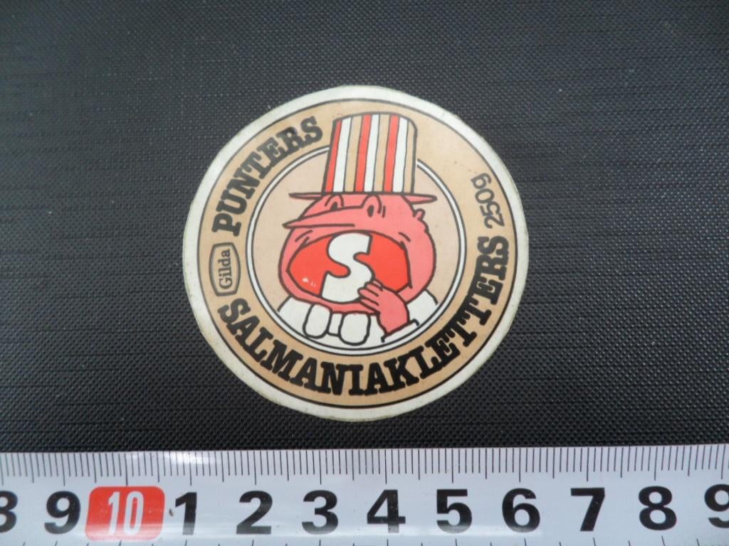 sticker gilda drop punters salmaniakletters, Verzamelen, Ophalen, Zo goed als nieuw