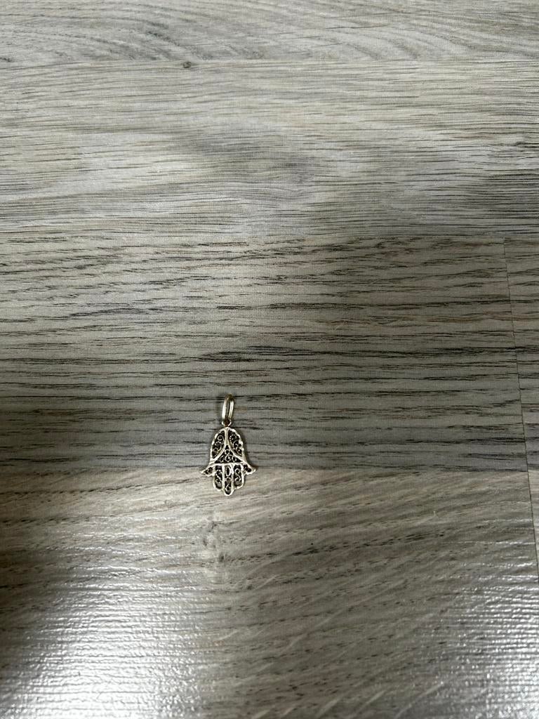 Handje van Fatima / Hamsa Hand - Bescherming & Geluk, Ophalen of Verzenden, Zo goed als nieuw, Zilver, Kruis of Symbool