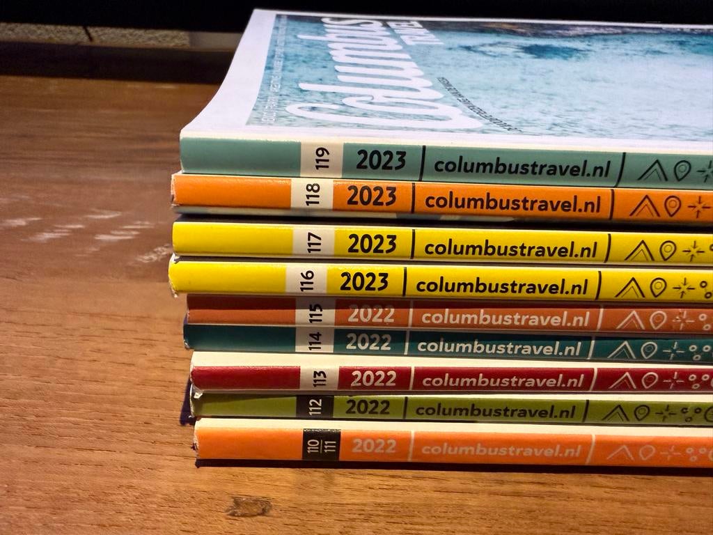 Grote collectie Columbus Travel magazine, Ophalen of Verzenden, Zo goed als nieuw, Glossy