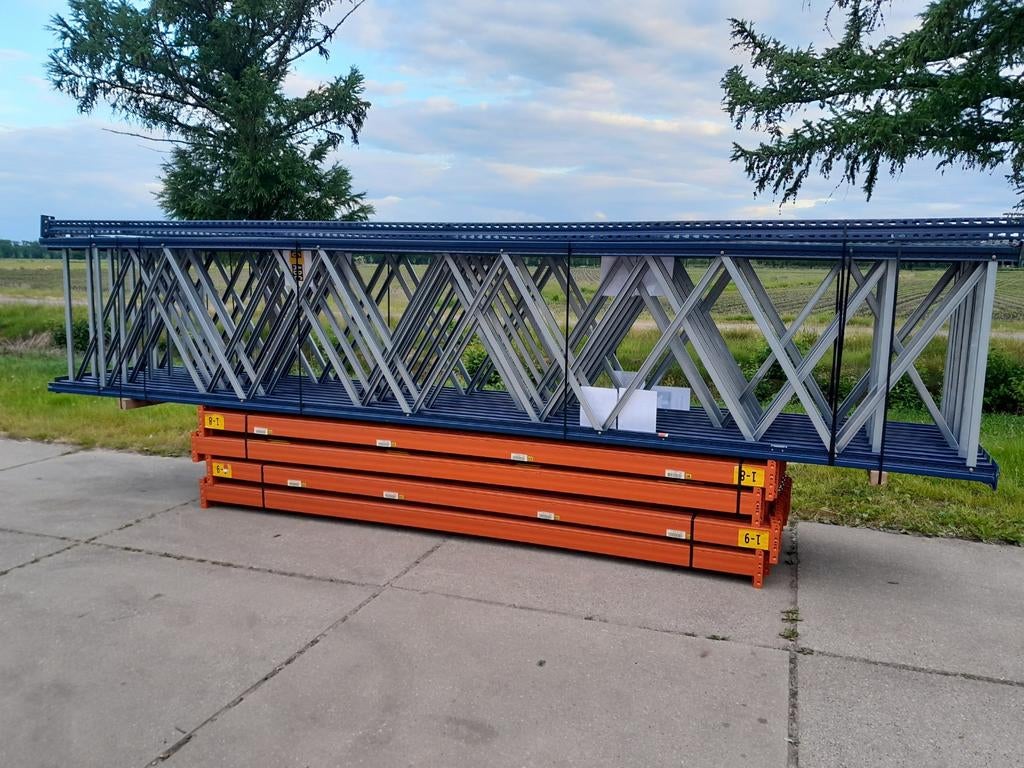 Mecalux palletstelling st 6.0x1.1m lig 3.6m nette staat., Ophalen