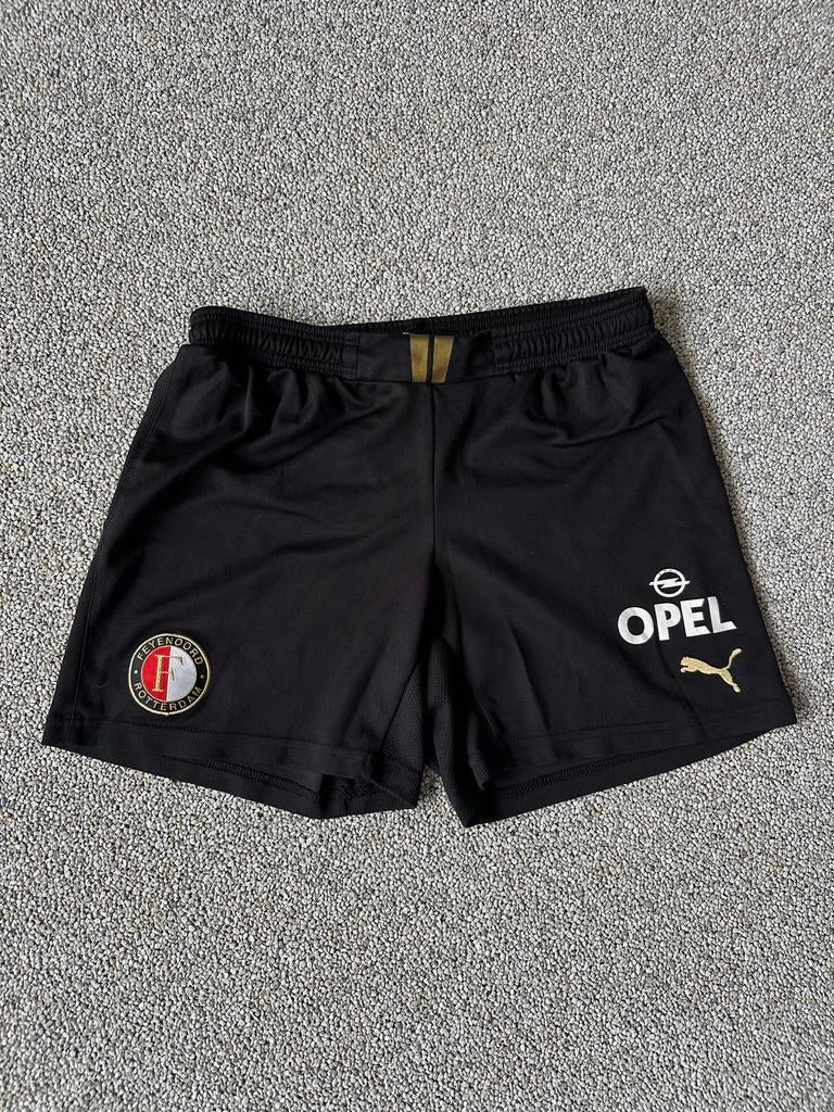 Feyenoord broekje zwart - Maat 152, Ophalen of Verzenden, Gebruikt, Jongen