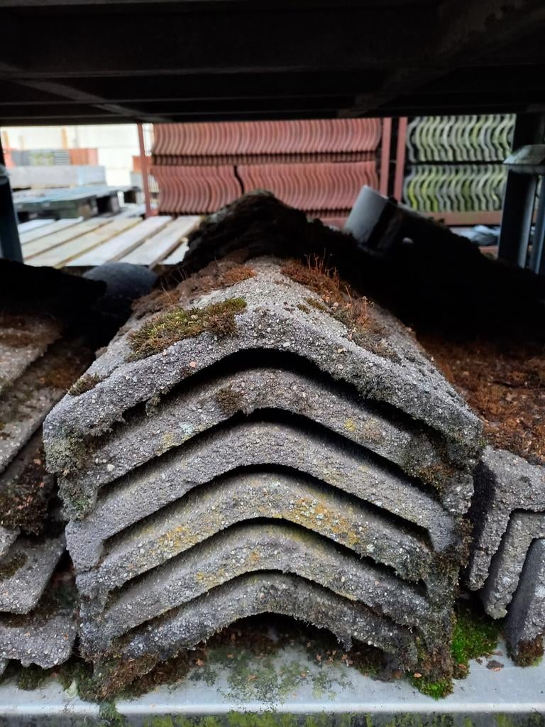 Stonewold Gevelpannen Nokvorsten Dakpannen Gort Pannenboer, Ophalen, Gebruikt, 15 m² of meer, Dakpannen
