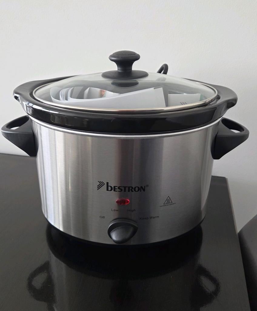 Bestron Slowcooker – Makkelijk & Smaakvol Koken!, Witgoed en Apparatuur, Slowcookers, Ophalen of Verzenden, Vaatwasmachinebestendig
