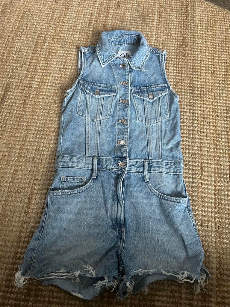 Leuk spijkerpak maat XS, Blauw, Ophalen of Verzenden, Zo goed als nieuw, Maat 34 (XS) of kleiner