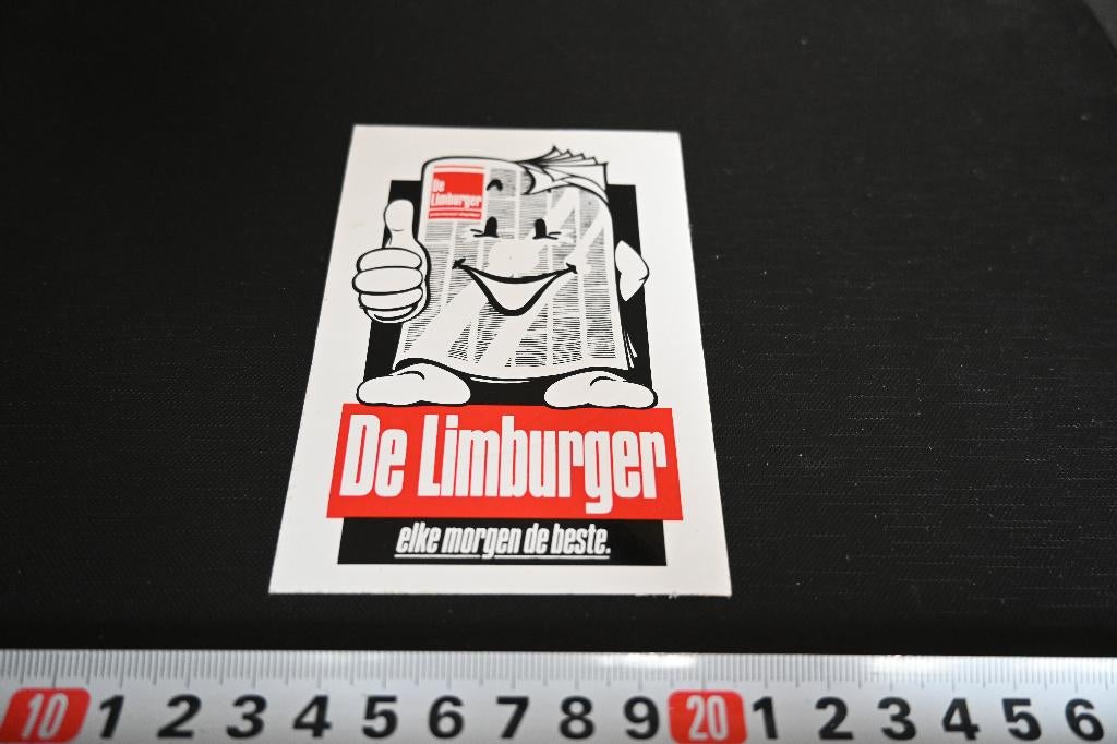 sticker De Limburger elke morgen de beste, Ophalen, Zo goed als nieuw