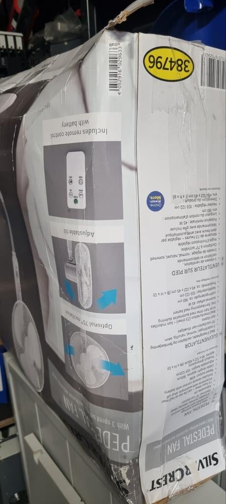 Silvercrest ventilator - Nieuw in doos, Ophalen of Verzenden, Ventilator met afstandsbediening, Nieuw, Statiefventilator