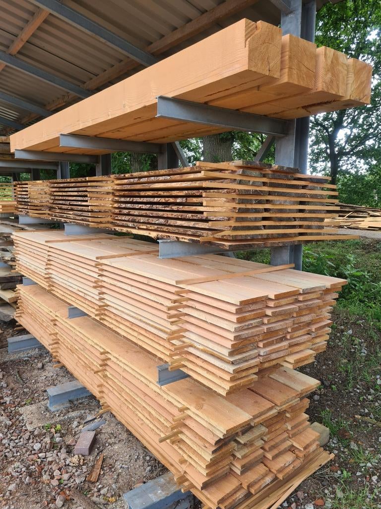 Douglas hout | maatwerk | planken | schaaldelen, Ophalen, Zo goed als nieuw, 250 cm of meer, Balken