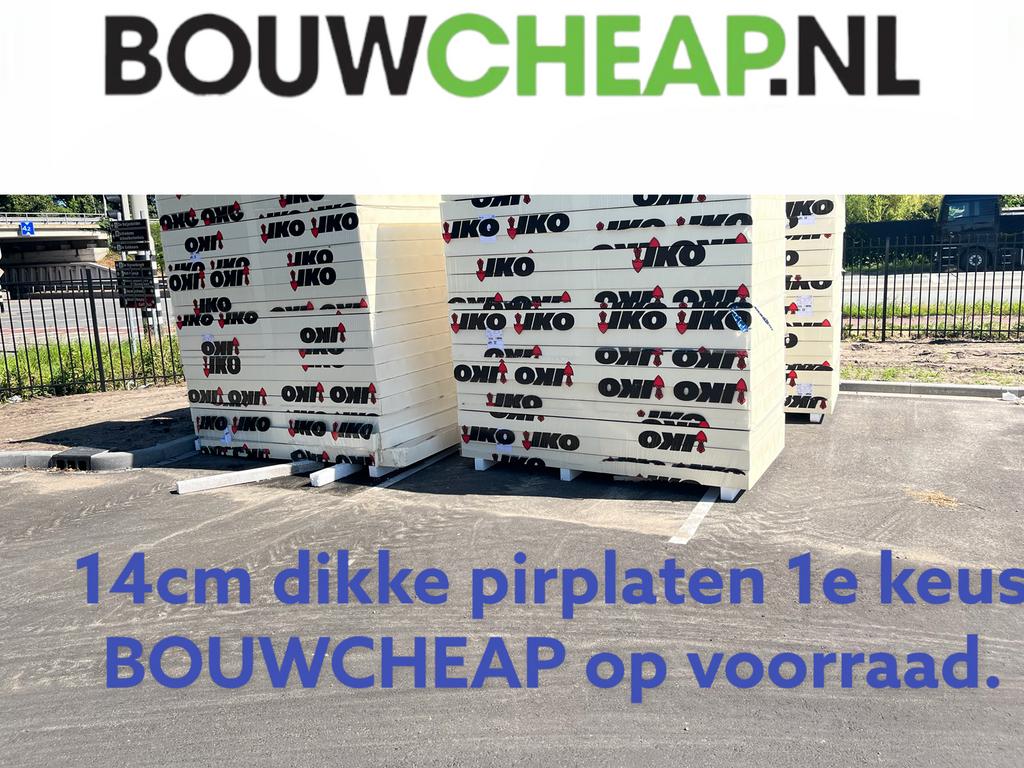 Pirplaten isolatie hoogwaardige 1e keus BOUWCHEAP, Ophalen of Verzenden, Nieuw
