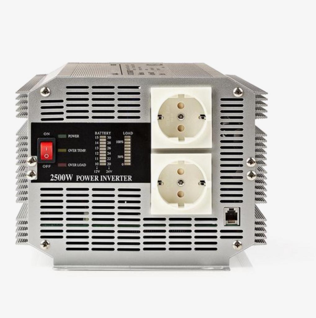 Nedis 2500W Omvormer 12V  230V NIEUW in doos (PIMS250012E), Ophalen, Nieuw