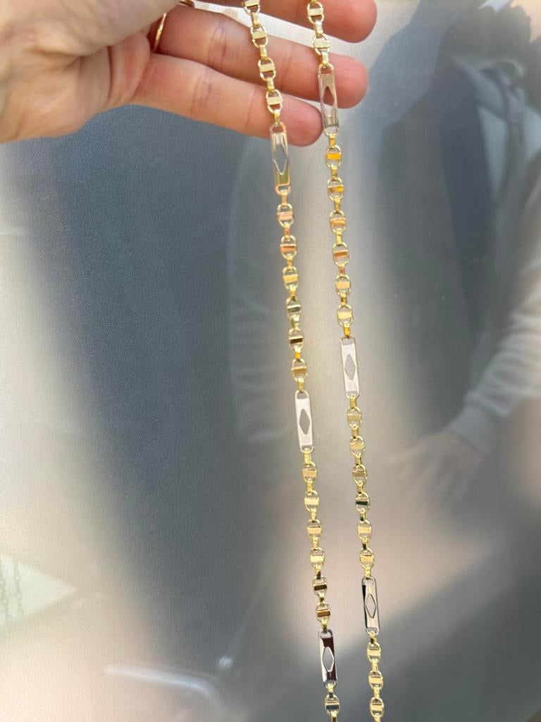 14KT Goud - 20.75 Gram - Ketting - PLATTE MAGNUM, Sieraden, Tassen en Uiterlijk, Kettingen, Ophalen, Nieuw, Goud