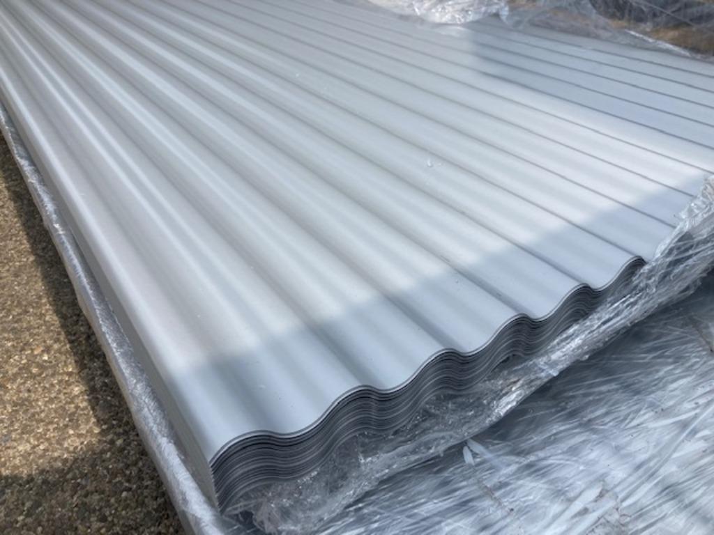 Golfplaten staal 18/76 Ral 9006, dak en wand, Doe-het-zelf en Verbouw, Ophalen, Nieuw, Overige materialen, Minder dan 20 mm