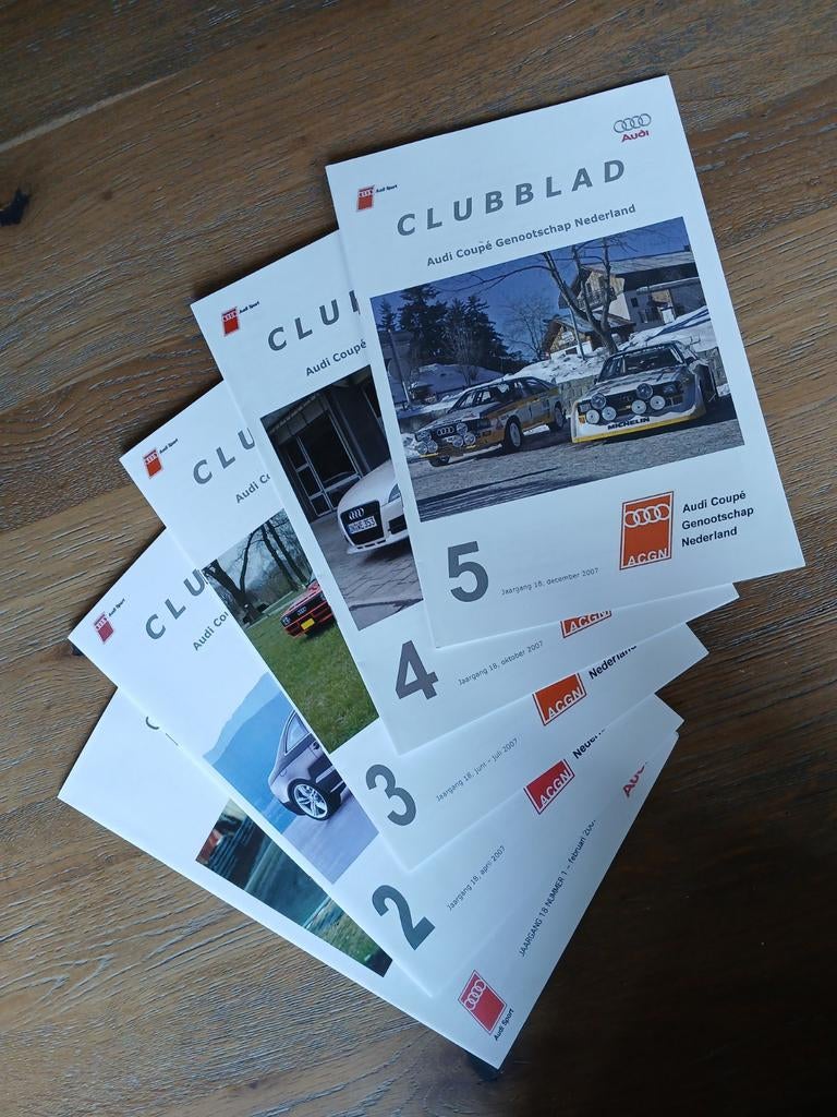 Audi Coupe Club bladen 2007, Ophalen of Verzenden, ., ., .