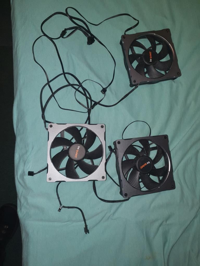 Be Quiet! PC Ventilatoren - Set van 3, Ophalen of Verzenden, Gebruikt, Luchtkoeling