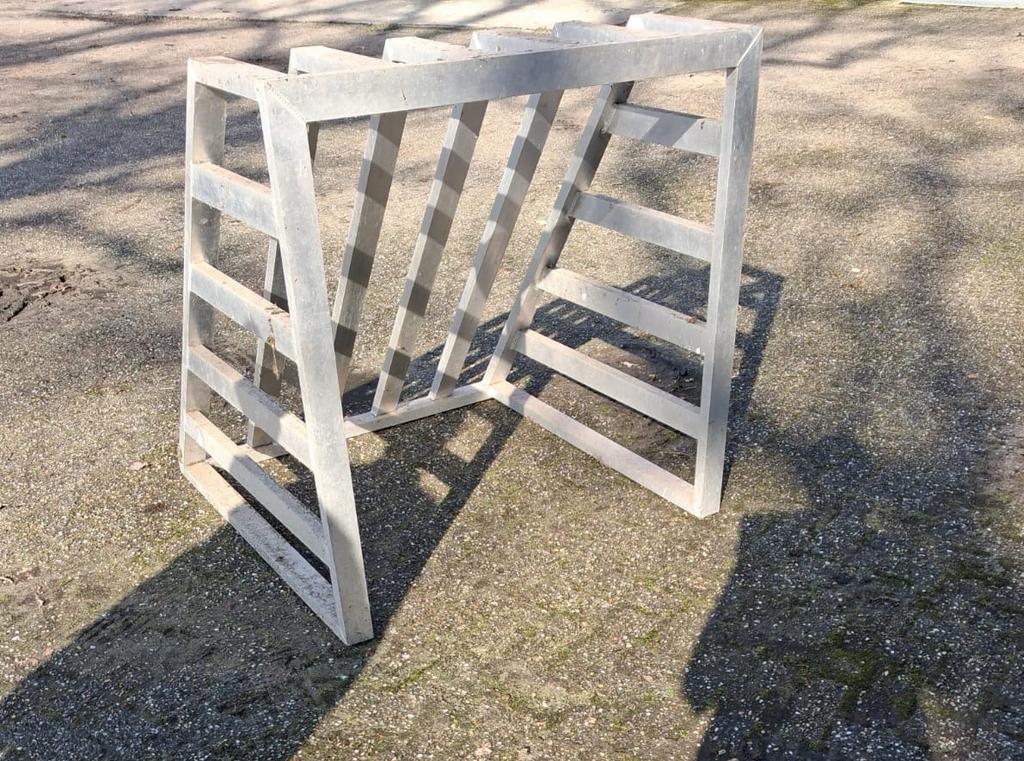 Klein voetbaldoel goal - 100x100x100 cm, Maat XS of kleiner, Ophalen, Gebruikt, Bal