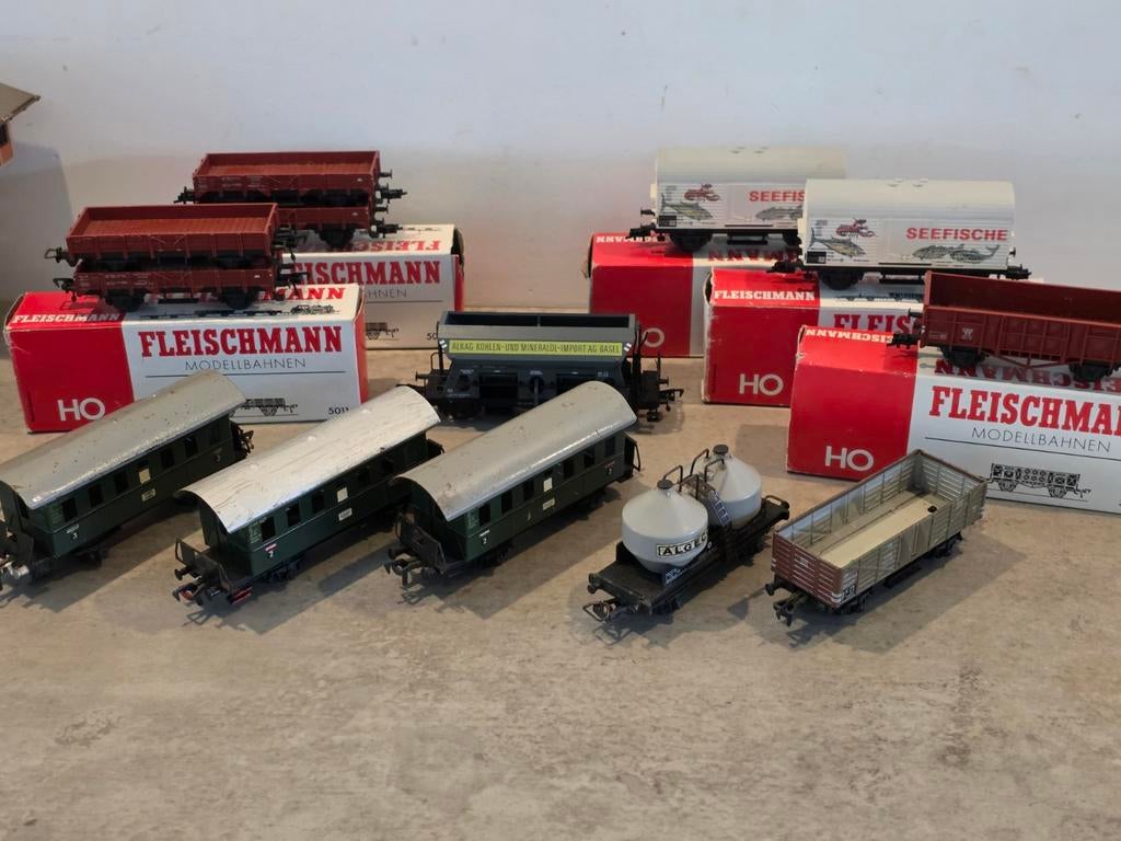Fleischmann & Lima H0 Trein Set - Locs, Wagons, Rails, Hobby en Vrije tijd, Modeltreinen | H0, Gelijkstroom, Fleischmann, Ophalen of Verzenden