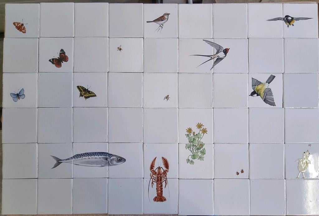 Echte Friese witjes De MOOISTE en BETAALBAAR!, Doe-het-zelf en Verbouw, Tegels, Zo goed als nieuw, Wandtegels, Keramiek, Minder dan 20 cm