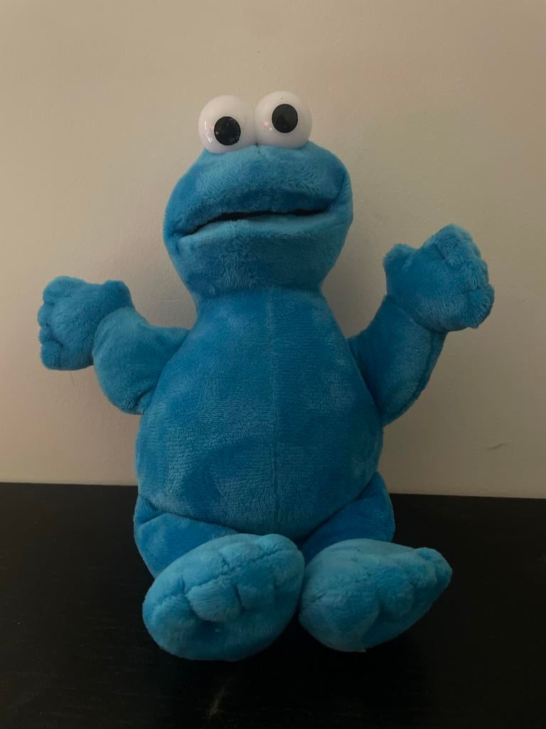 Originele Cookie Monster Knuffel +/- 25cm, goed als nieuw, Kinderen en Baby's, Speelgoed | Knuffels en Pluche, Ophalen of Verzenden