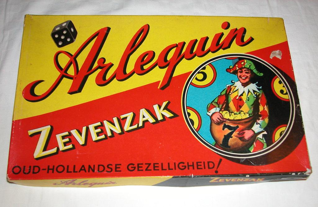 Oud Hollands Spel Arlequin Zevenzak jaren 50, Antiek en Kunst, Ophalen of Verzenden