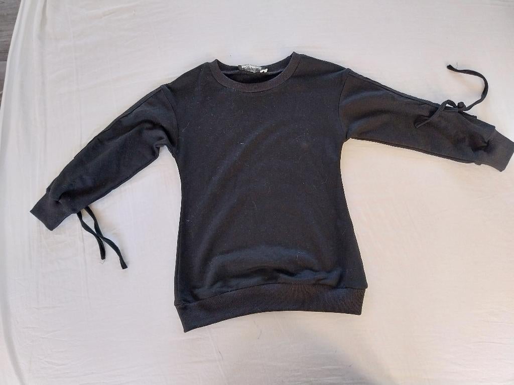 Chicaprie leuke zwarte shirtjurk maat 86 NIEUW, Kinderen en Baby's, Meisje, Jurkje of Rokje, Nieuw, Ophalen of Verzenden