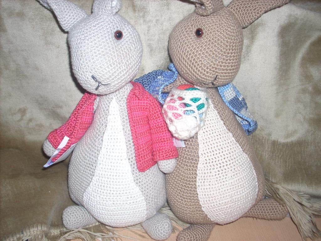 Beatrix Potter -Peter Rabbit - Peter Konijn - "pa&ma", Ophalen of Verzenden, Zo goed als nieuw, Konijn, Handgemaakt