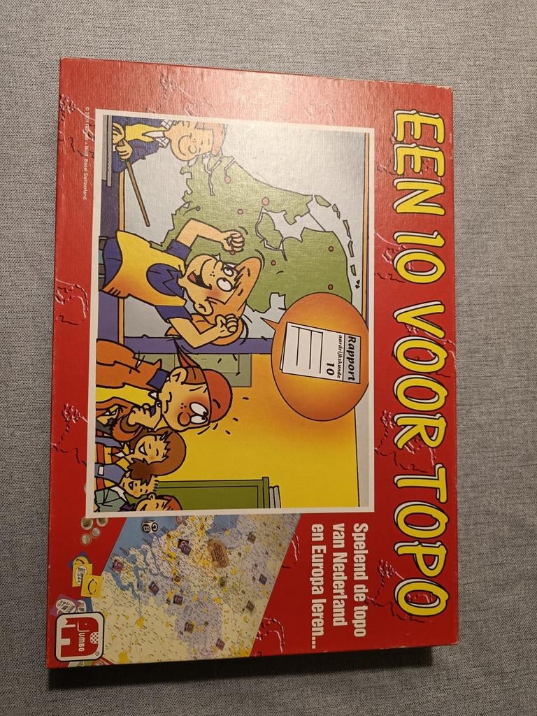 Een 10 voor Topo - Leerzaam Topografie Spel, Jumbo, Gebruikt, Ophalen of Verzenden, Vijf spelers of meer