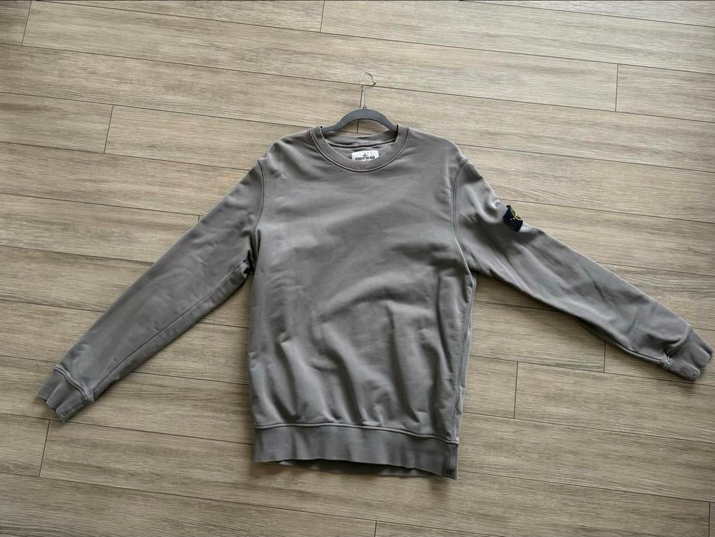 Stone Island Sweater Grijs L Origineel – Badge –Bon aanwezig, Ophalen of Verzenden, Gedragen, Maat 52/54 (L), Grijs