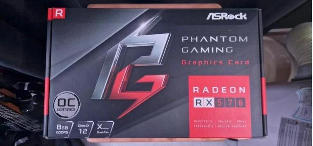 ASRock RX570 8GB Phantom Gaming - Goede Staat!, PCI-Express 3, Gebruikt, Ophalen of Verzenden, GDDR5