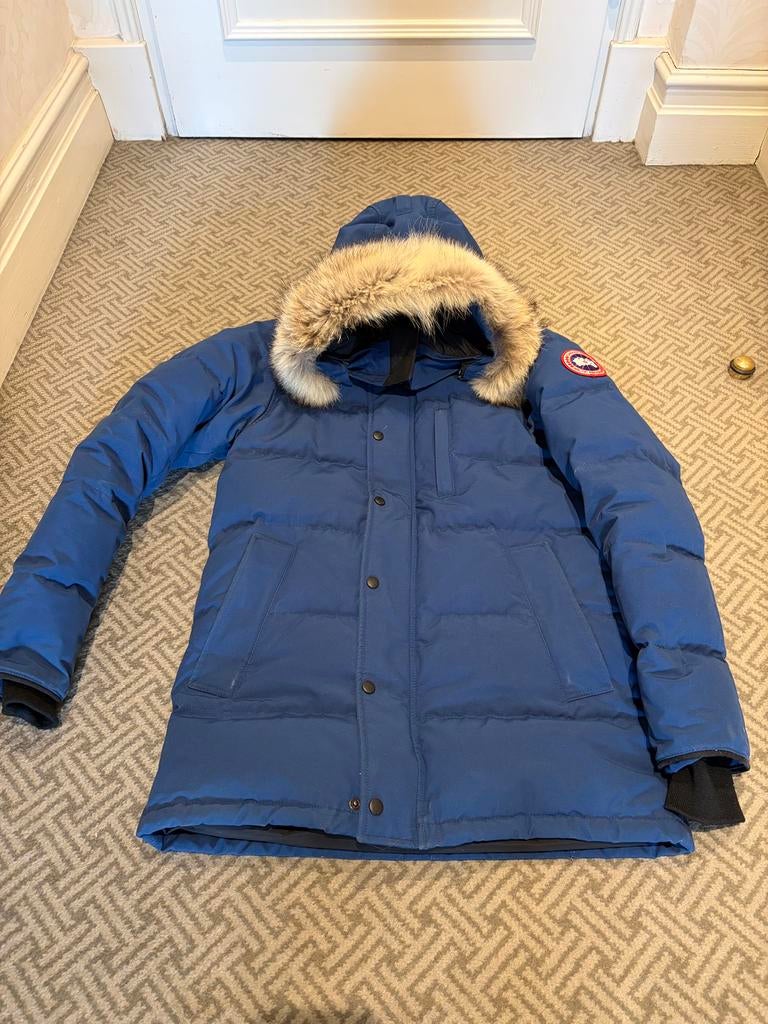 Canada Goose Carson Parka maat S ORIGINEEL!, Ophalen of Verzenden, Gedragen, Maat 46 (S) of kleiner, Blauw