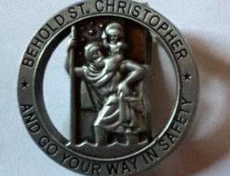 Christoffel veilig op reis voor de zonneklep in de auto, Verzenden