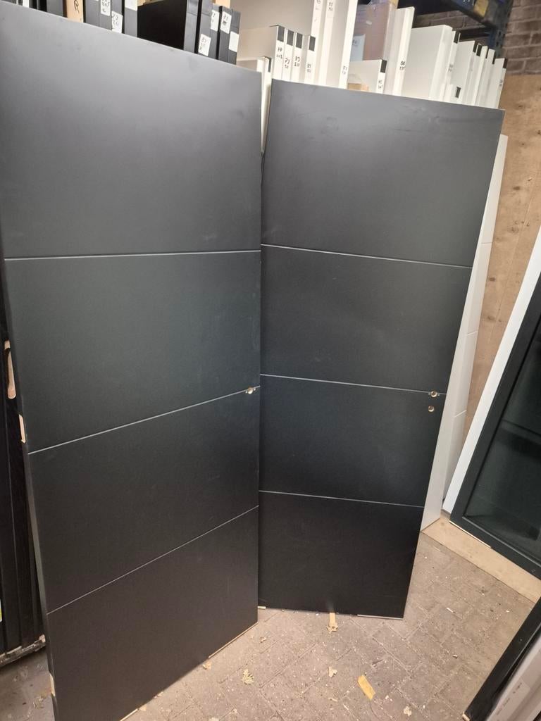 83x211,5cm isolatie binnendeur zwart met freeslijn SCA15403, Ophalen, 80 tot 100 cm, Binnendeur, Nieuw