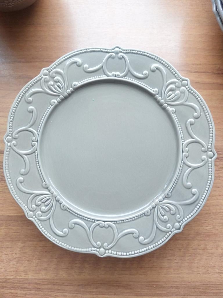 4 Countryfield Taupe Borden 25cm, Ophalen, Gebruikt, Bord(en), Overige stijlen
