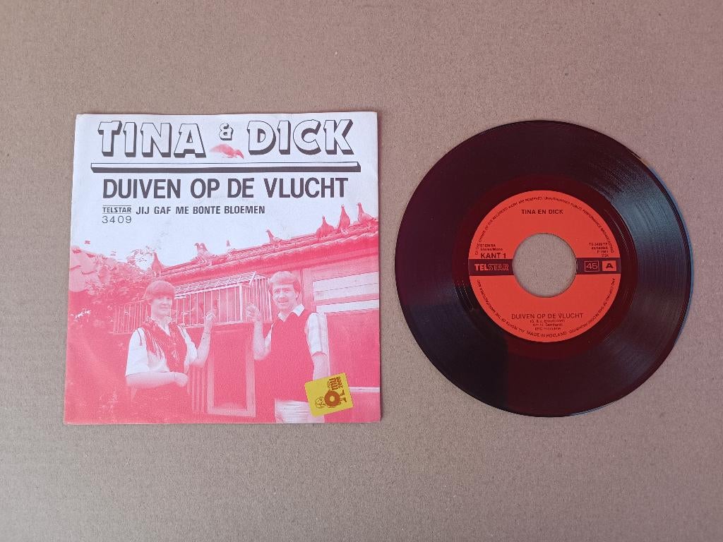 Single: Tina & Dick - Duiven Op De Vlucht (1981)Telstar 3409, Cd's en Dvd's, Vinyl Singles, Gebruikt, Nederlandstalig, 7 inch