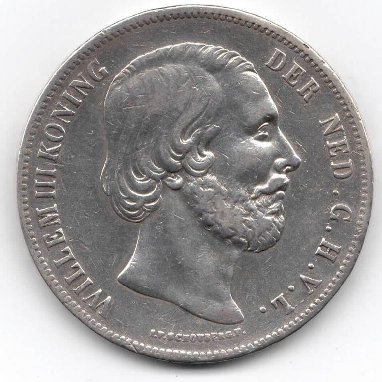 Nederland 2,5 Gulden 1859 Willem 3
