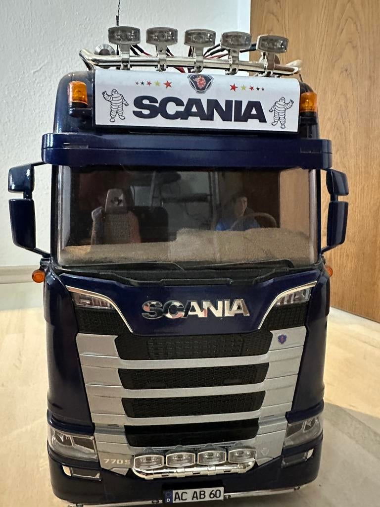 Tamiya Scania 1:14, Ophalen of Verzenden, Zo goed als nieuw