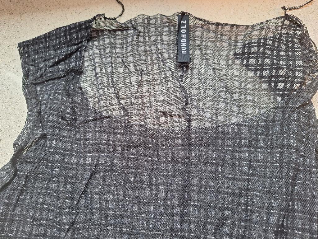 Rundholz shirt tule in XL, nieuw, Verzenden, Zwart, Maat 46/48 (XL) of groter, Zonder mouw