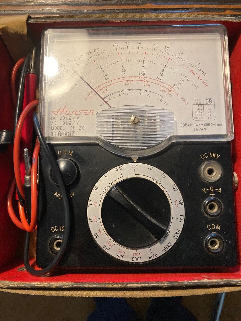 Hansen SU-20 oude analoge multimeter, Ophalen of Verzenden, Gebruikt, Multimeter