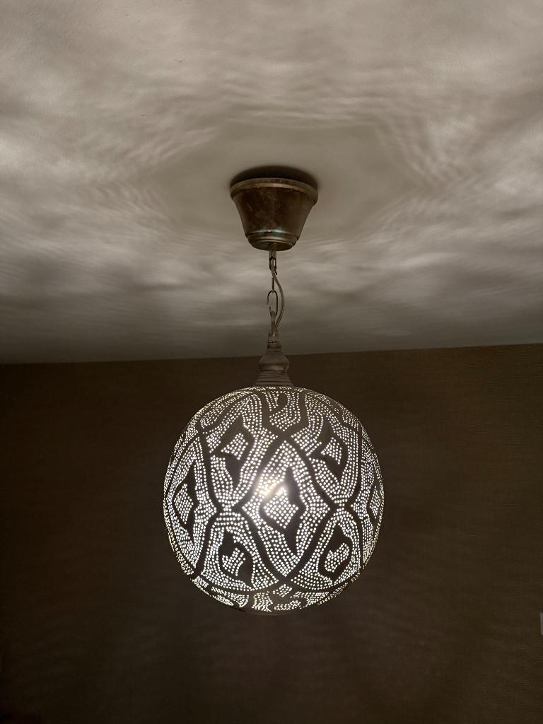 Oosterse hanglamp, Huis en Inrichting, Lampen | Hanglampen, Ophalen, Gebruikt, Oosters, Minder dan 50 cm