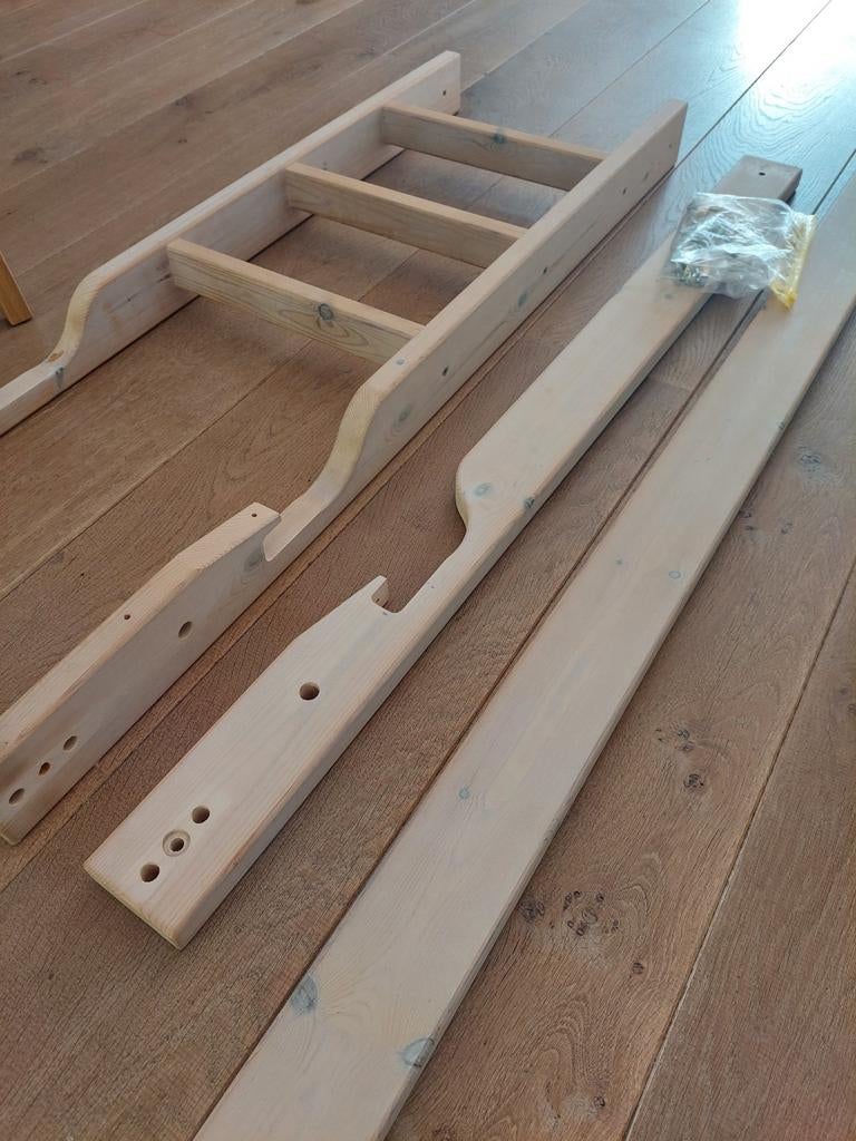Life-time halfhoogslaper onderstel, Ophalen, Gebruikt, 70 tot 85 cm, Hoogslaper of Stapelbed