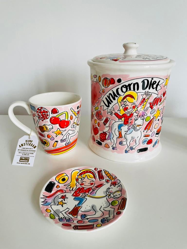 Blond Amsterdam Unicorn (zie alle foto’s) - NIEUW, Huis en Inrichting, Keuken | Servies, Ophalen, Blond Amsterdam, Overige typen