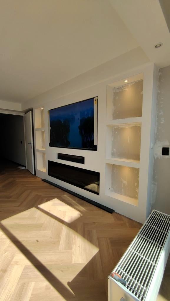 Sfeerhaard  , Cinewall tv kast , Cinewall. Renovatie, Ophalen of Verzenden, 25 tot 50 cm, 200 cm of meer