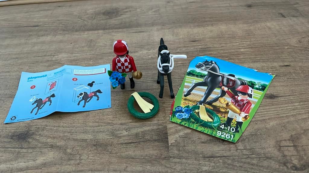 Playmobil 9261 - Jockey met Paard, Ophalen of Verzenden, Gebruikt, Complete set
