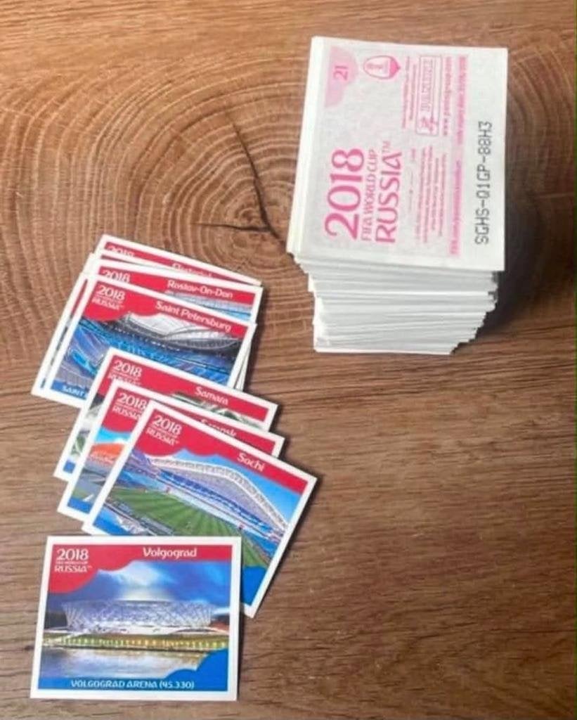 Panini wk russia rusland 2018 583 verschillende stickers, Ophalen of Verzenden, Zo goed als nieuw, Buitenlandse clubs, Poster, Plaatje of Sticker