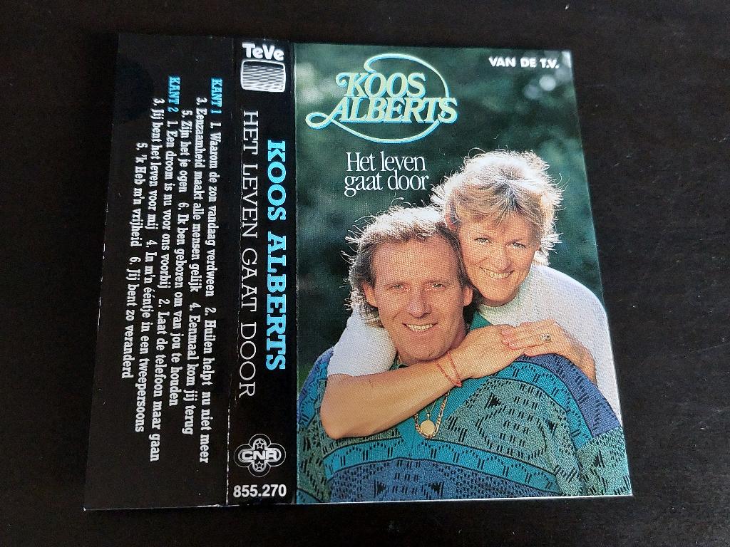 KOOS ALBERTS - HET LEVEN GAAT DOOR (MC), Cd's en Dvd's, Cassettebandjes, Zo goed als nieuw, Origineel, Nederlandstalig, 1 bandje