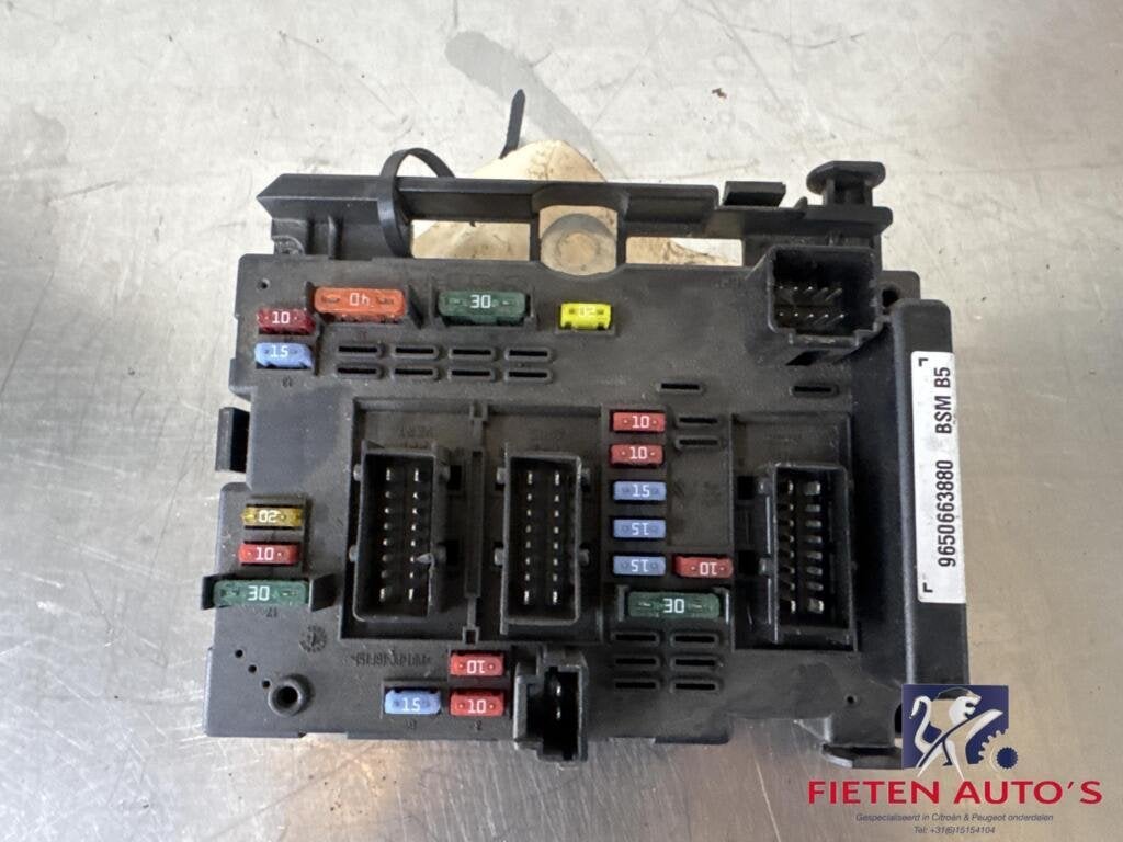 Zekeringkast BSM Peugeot 307 CC 2.0-16V 9650663880, Auto-onderdelen, Elektronica en Kabels, Gebruikt, Ophalen of Verzenden, Peugeot