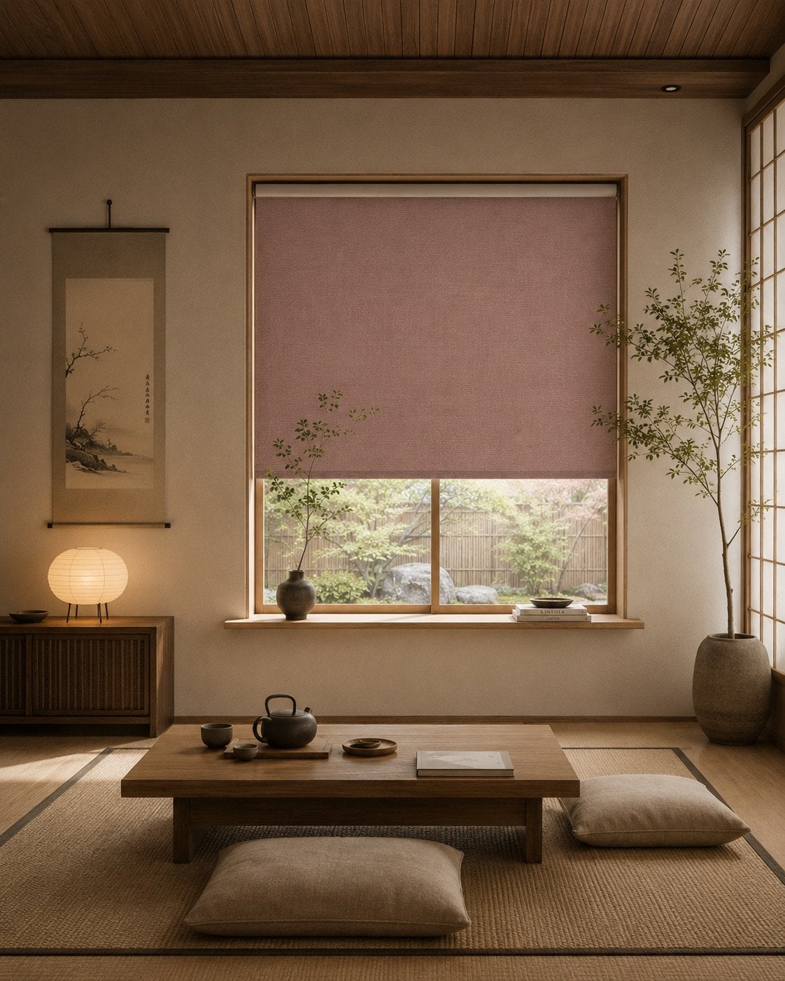Moet weg! Oud roze verduisterende Rolgordijn, Huis en Inrichting, Overige materialen, Overige merken, 170 cm, Verduisterend
