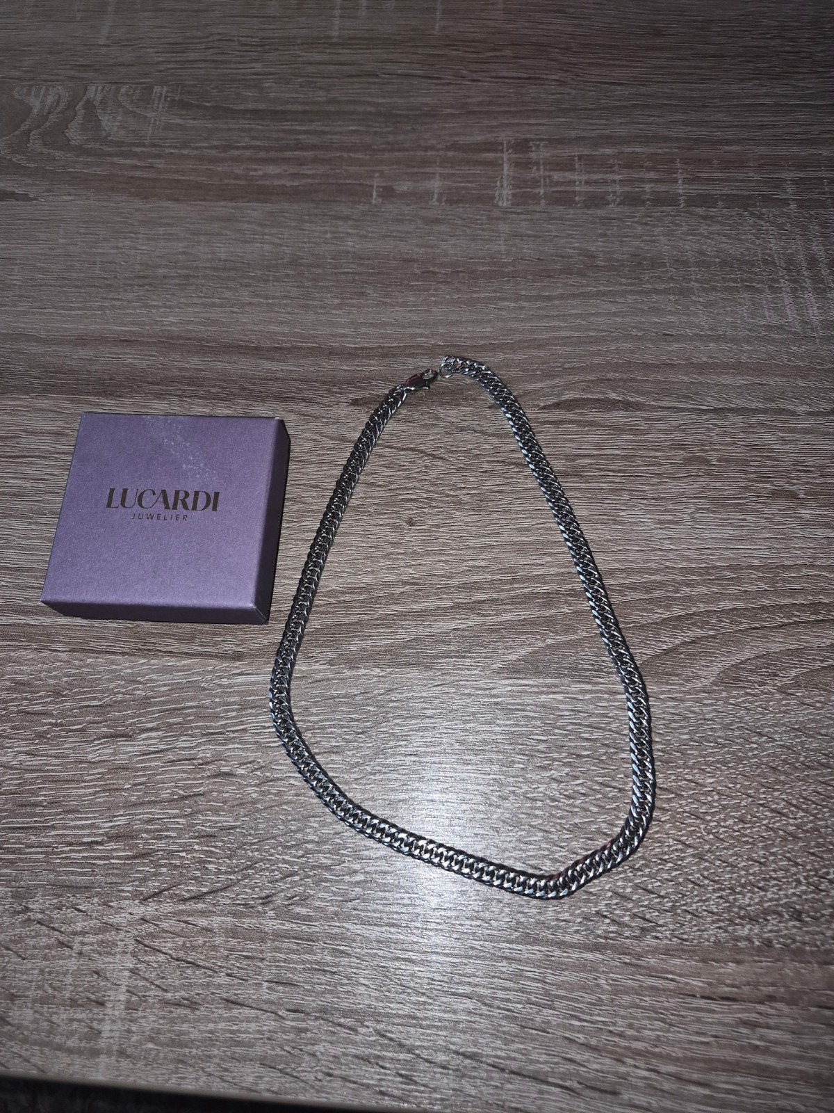 Heren/ jongens ketting zgan, Sieraden, Tassen en Uiterlijk, Kettingen, Ophalen of Verzenden, Zo goed als nieuw, Zilver, Zilver